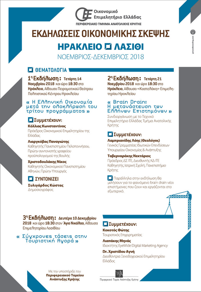 Εκδηλώσεις Οικονομικής Σκέψης 2018