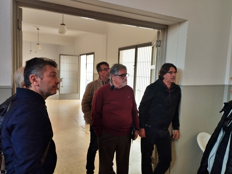 Αυτοψία στο κτίριο του Ειρηνοδικείου πραγματοποίησε ο Αντιπρύτανης Δημήτρης Μυλωνάκης