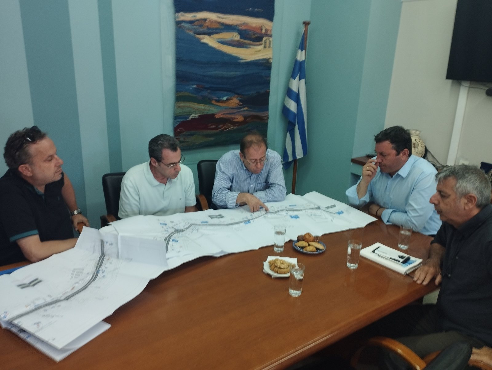 Συνάντηση Μενεγάκη - Αγαπάκη για οδικά έργα
