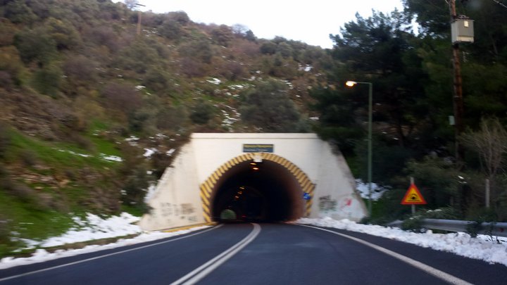 Έκτακτες εργασίες συντήρησης φωτισμού Σήραγγας Βραχασίου