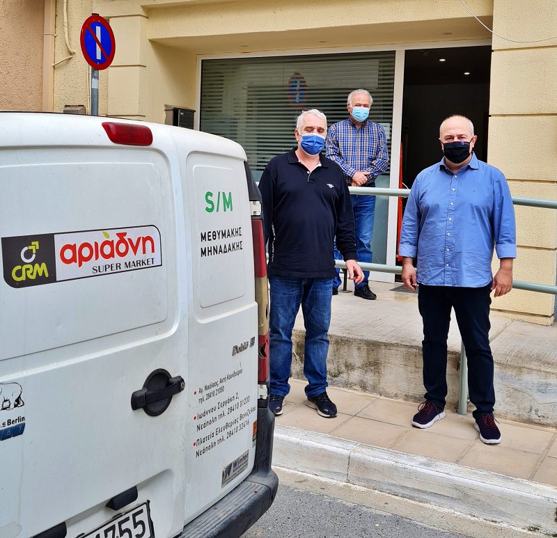 Προσφορά κρέατος στο Κοινωνικό Παντοπωλείο του Δήμου Αγίου Νικολάου, ευχαριστήριο