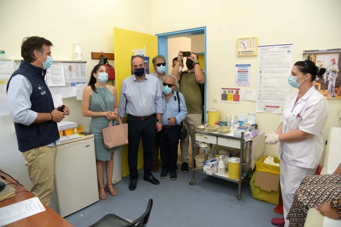 Επίσκεψη Υπουργού Ναυτιλίας και Προέδρου ΕΟΔΥ στο νομό Λασιθίου