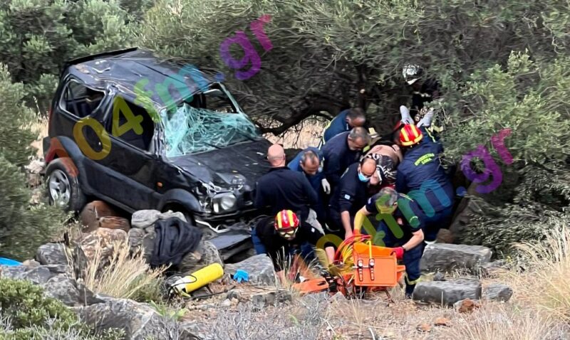 Τροχαίο ατύχημα στο δρόμο προς Ελούντα