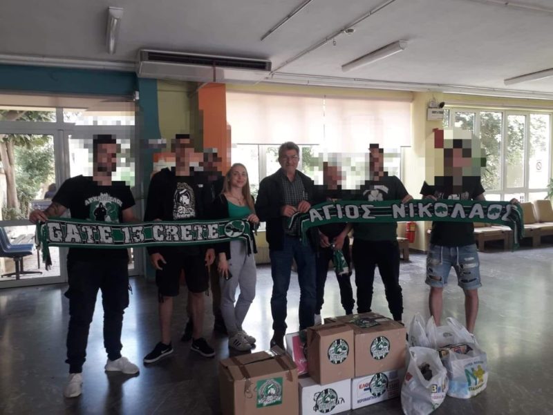 Ο σύνδεσμος φιλάθλων του Παναθηναϊκού Αγίου Νικολάου στο Θεραπευτήριο