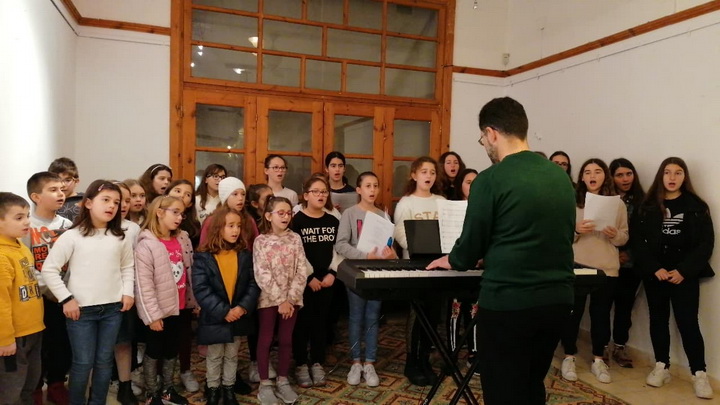 Δημοτική χορωδία Αγίου Νικολάου, πρωτοχρονιάτικη πίτα