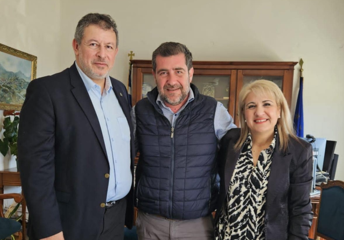 Επαφές Προέδρου Παγκοσμίου Συμβουλίου Κρητών Νίκου Καστρινάκη στον Αγιο Νικόλαο