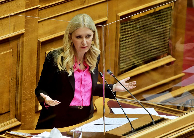 Φωτεινή Αραμπατζή στη Βουλή για τη νοθεία στο μέλι