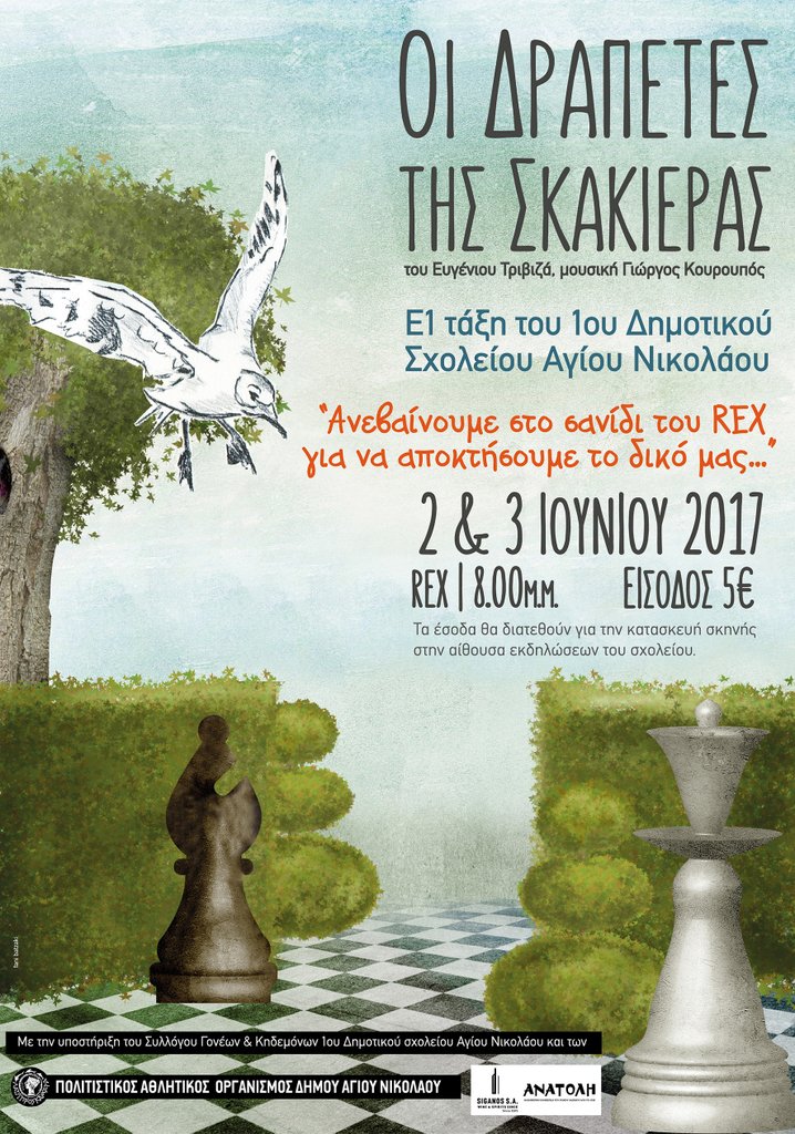 Οι δραπέτες της σκακιέρας του 1ου Δημοτικού Σχολείου Αγίου Νικολάου