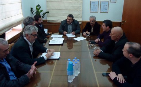 από τη σύσκεψη στη Περιφέρειας