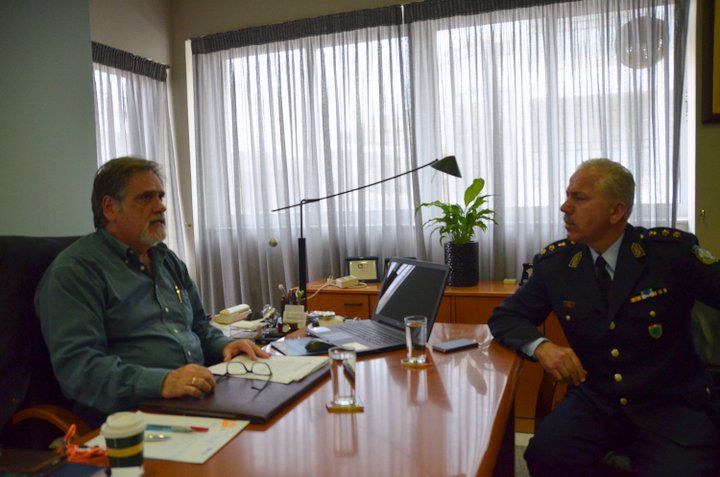 Συνάντηση δημάρχου αστυνομικού διευθυντή