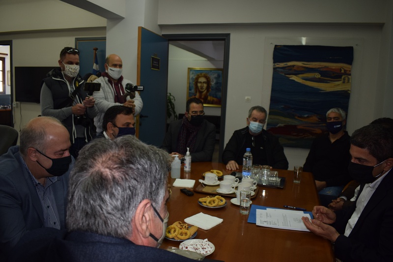 Επίσκεψη Αυγενάκη στον δήμο Αγίου Νικολάου
