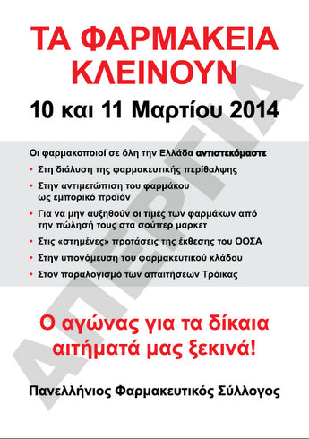 κλειστά φαρμακεία