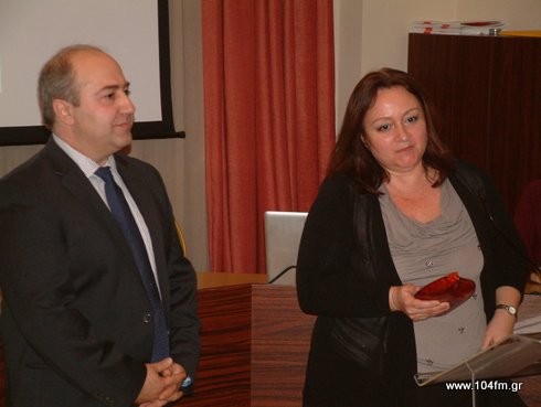η Ζωή Αικατερινίδη της SOFTCOM-INT ΕΠΕ από την εκδήλωση του Επιμελητηρίου Λασιθίου