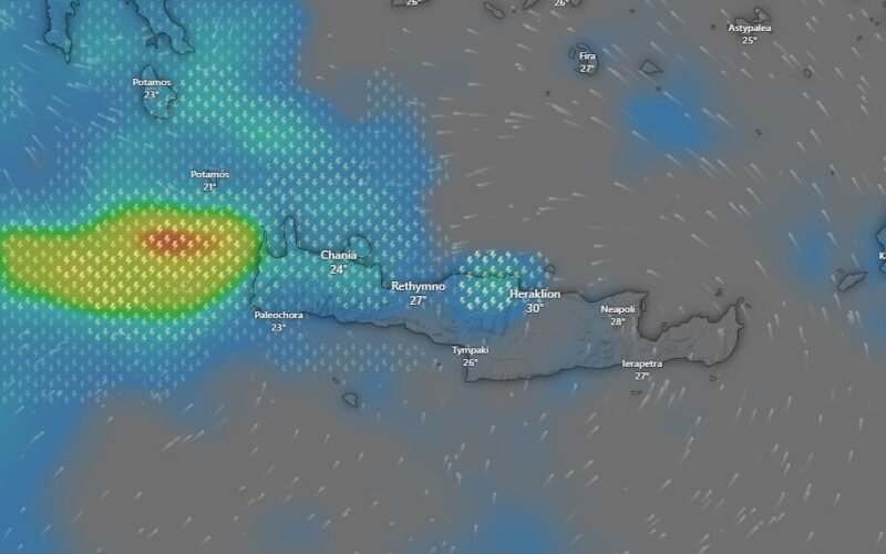Επικίνδυνα καιρικά φαινόμενα στην Κρήτη για την Τρίτη 5 και την Τετάρτη 6 Σεπτεμβρίου 2023