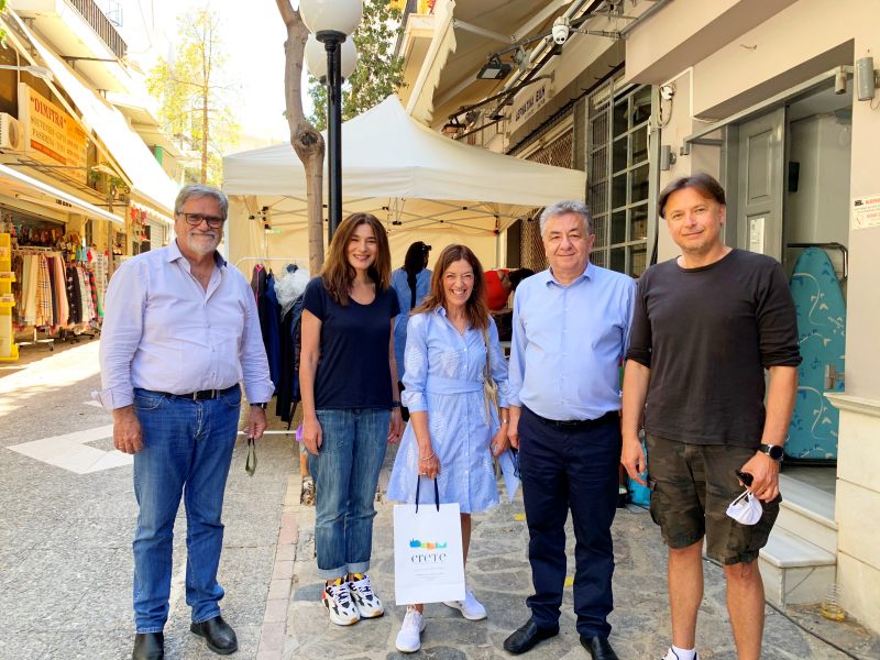 Ο περιφερειάρχης στα γυρίσματα Καρτ Ποστάλ
