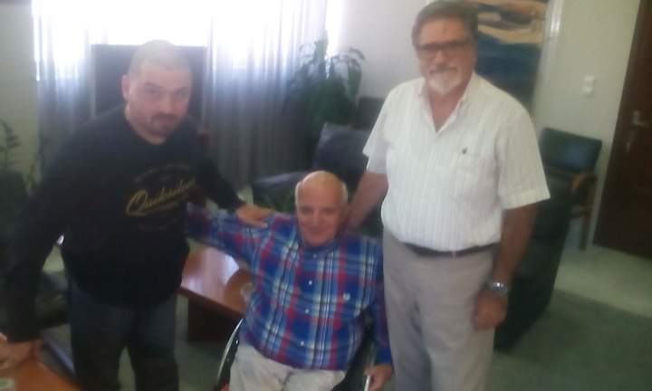 ο Γιώργος Φουντουλάκης στον δήμαρχο Αγίου Νικολάου