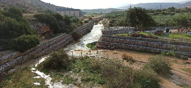Πλημύρα στο οροπέδιο Λασιθίου, ζημιές σε Κερά και Γωνιές