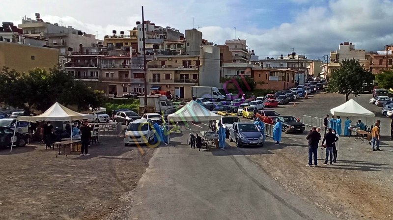 Drive through, rapid tests και αδιαχώρητο