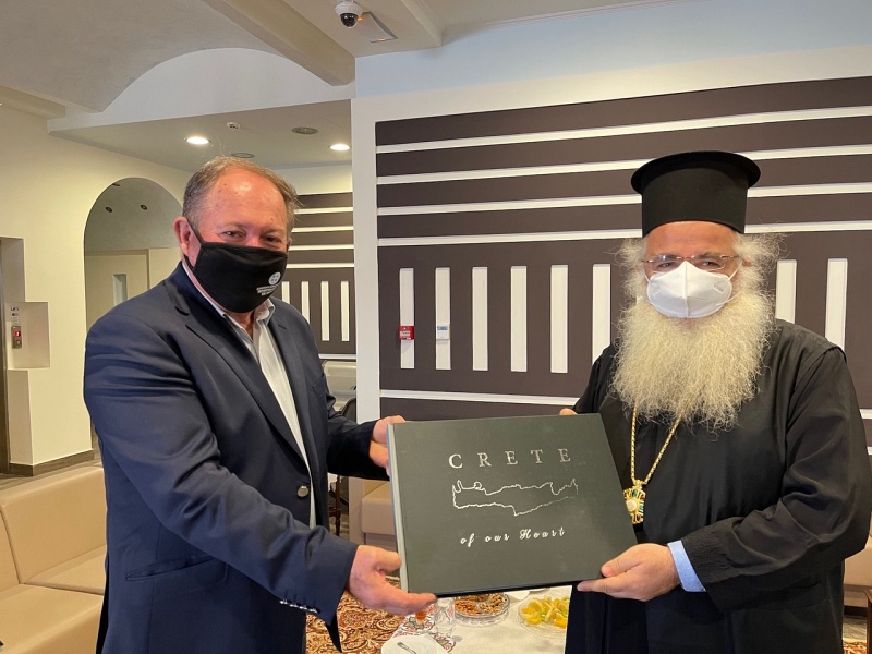 Επίσκεψη του Αντιπεριφερειάρχη Λασιθίου κ. Ιωάννη Γουλιδάκη στον Σεβ. Μητροπολίτη Ιεραπύτνης και Σητείας κ. Κύριλλο