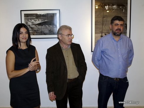 από τα εγκαίνια, Χαρά Σκουληκάρη, Μανώλης Θραψανιώτης, Ιάσων Ταβλάς