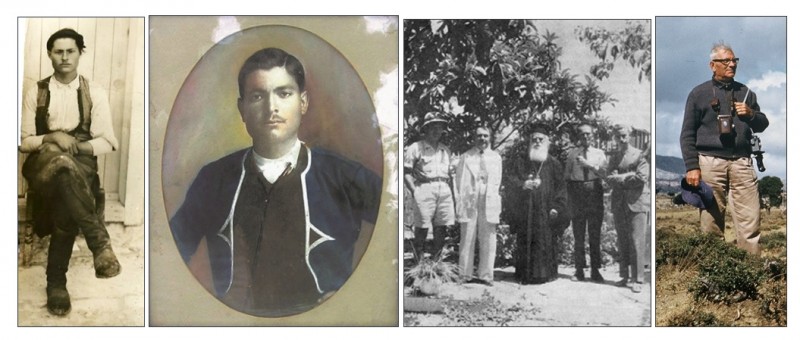 01/ Έφηβος με τοπική κρητική ενδυμασία τα πρώτα χρόνια της δεκαετίας του 1910, έξω από το πατρικό του σπίτι στη συνοικία της Κριτσάς «Αφέντης Χριστός» (παραχώρηση από την προσωπική συλλογή Εμμ.Γ.Κουτουλάκη).. 02/ Φωτογραφία σε κορνίζα, σε συγγενικό σπίτι της Κριτσάς, με τη στολή της Κρητικής Χωροφυλακής όπου κατατάχθηκε το 1917 (παραχώρηση από τον Θ.Γραμμέλη) . 03/ Η ΚΕΔΩΚ (Κεντρική επιτροπή διαπιστώσεως ωμοτήτων Κατοχής) τον Αύγουστο του 1945 στη Νεάπολη. Διακρίνονται από αριστερά ο Κώστας Κουτουλάκης, ο Ι. Καλλιτσουνάκης ,ο επίσκοπος Πέτρας Διονύσιος (Μαραγκουδάκης),ο Νίκος Καζαντζάκης και ο Ι. Κακριδής (φωτογραφικό αρχείο Κ.Κουτουλάκη του Δήμου Μαλεβιζίου).. 04/ Ο Κώστας Κουτουλάκης με το φωτογραφικό του εξοπλισμό στο Οροπέδιο Καθαρού στις 3.09.1961 (παραχώρηση από την προσωπική συλλογή Ά.Βούλγαρη) 