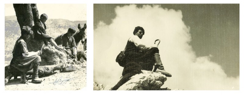 εικ.7,8: Οι βοσκοί στ’ Αόρι, 1937 και 1950. Ανεπανάληπτες καταγραφές με βάθος πεδίου και νοήματος (από τις προσωπικές συλλογές Μαν.Π.Σγουρού και Νίκου Ι. Κουτουλάκη αντίστοιχα). 