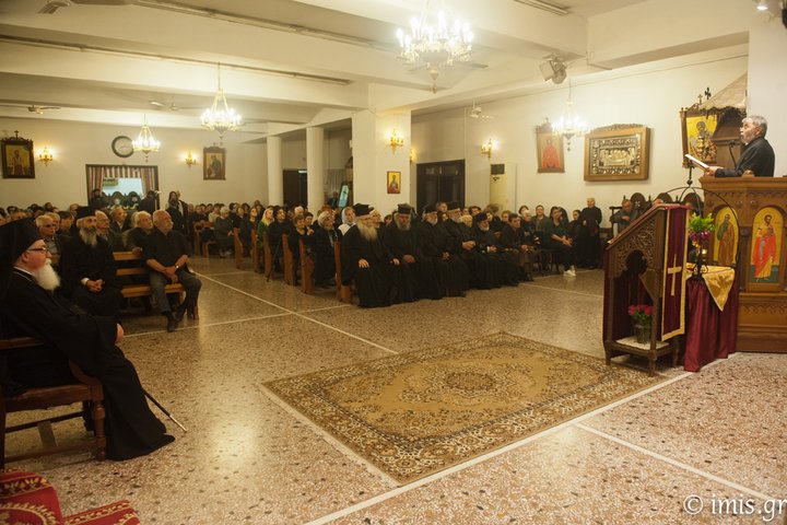 ο Εμμανουήλ Λουκάκης, κατά την ομιλία τοθ