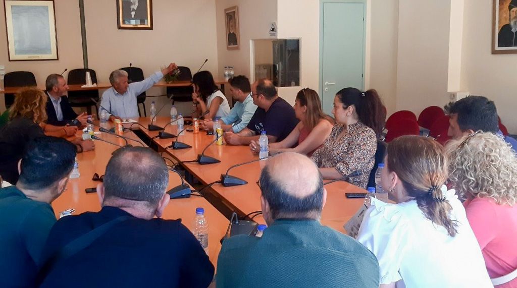 Επίσκεψη κλιμακίου του ΠΑΣΟΚ στον Δήμο Οροπεδίου Λασιθίου