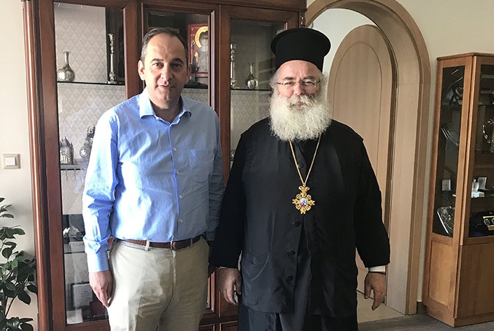 Επίσκεψη Πλακιωτάκη στον Μητροπολίτη Ιεραπύτνης και Σητείας