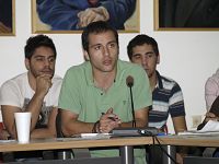 ο πρόεδρος των φοιτητών με αντιπροσωπεία