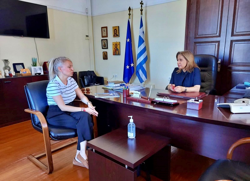 Συνάντηση της Συντονίστριας Αποκεντρωμένης Διοίκησης με την εκπρόσωπο του Διεθνούς Οργανισμού Μετανάστευσης στην Κρήτη