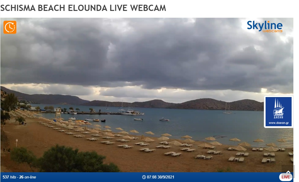 Τοποθέτηση & Ενεργοποίηση LIVE WEBCAMS σε Παραλίες του Αγίου Νικολάου μέσω του SkylineWebcams
