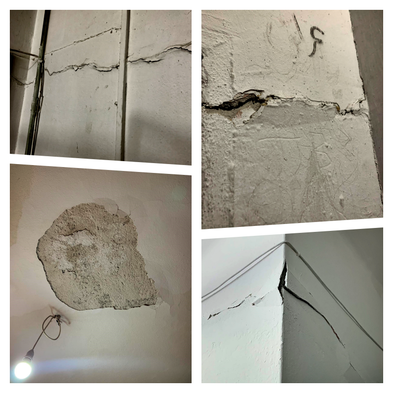 Ρωγμές στο κτίριο του Α.Τ. Σητείας από τον σεισμό