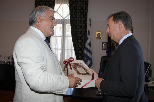 Ο κ. Τσόκας με τον Ιταλό Πρέσβη