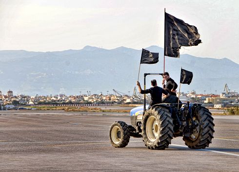 αγρότες διαμαρτυρία