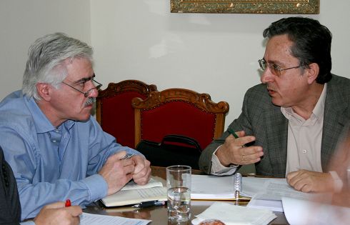 Από προηγούμενη συνάντηση του Νομάρχη με τον κ. Καρούντζο