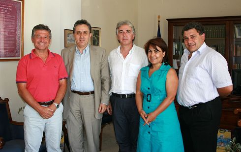 από τη συνάντηση στη νομαρχία, Πατεράκης, Αναστασάκης, Αεράκης, Πρατσίνη, Κουγιουμτζής