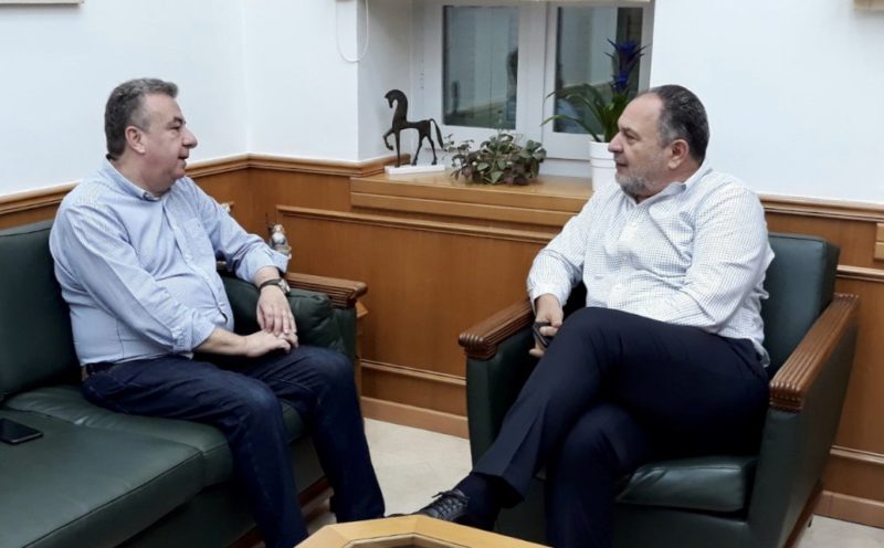 Συνάντηση Περιφερειάρχη Κρήτης με το νέο πρόεδρο της ΠΕΔ Κρήτης