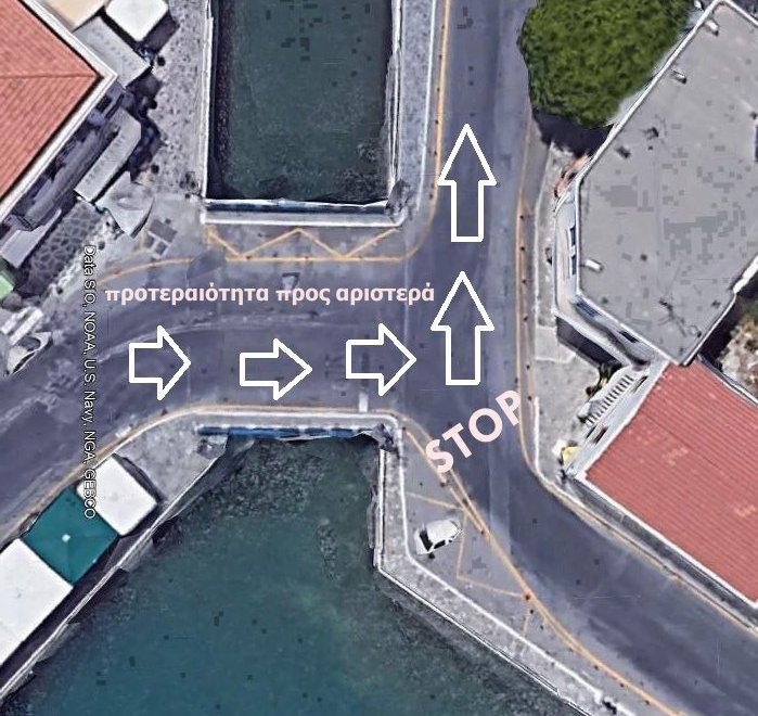 Αλλαγή ροής κίνησης στη γέφυρα της λίμνης