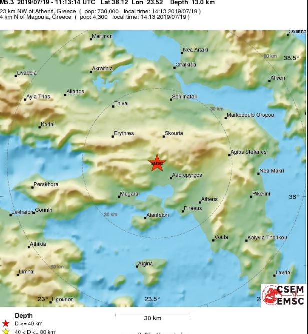 Σεισμός στην Αττική, διακόπτει τις τηλεπικοινωνίες