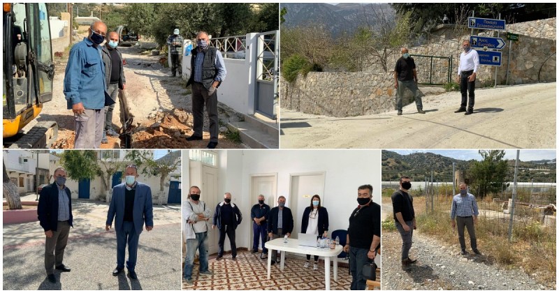 Επίσκεψη του δημάρχου Ιεράπετρας στις κοινότητες Σχινοκαψάλων, Καβουσίου, Μύθων, Μύρτους και Χριστού