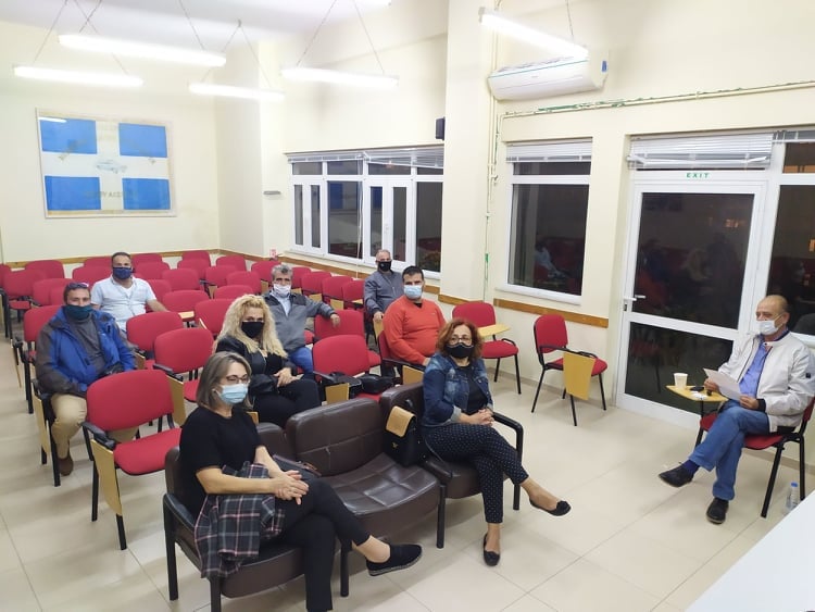 Μανόλης Πεπόνης, ευχατιστίες, σύνθεση Δ.Σ. Εργατικού Κέντρου