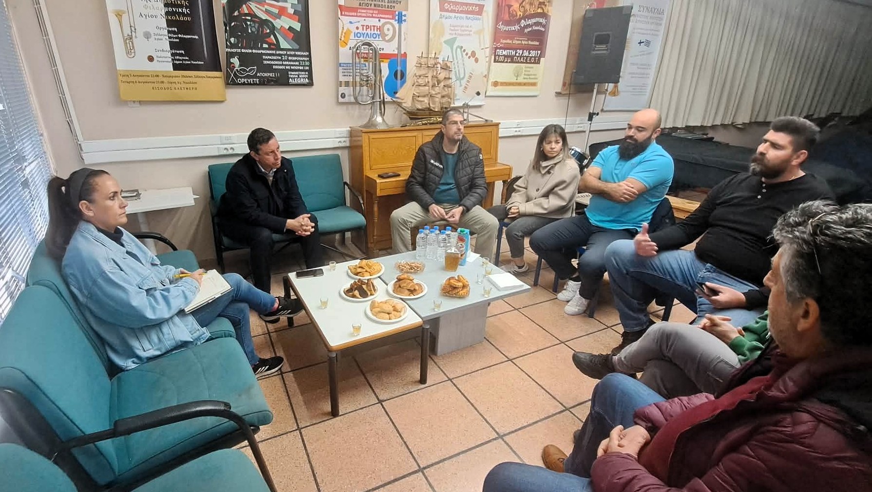 Συνάντηση Δημάρχου Αγίου Νικολάου με το νέο Δ.Σ. του Συλλόγου Φίλων Φιλαρμονικής Αγίου Νικολάου