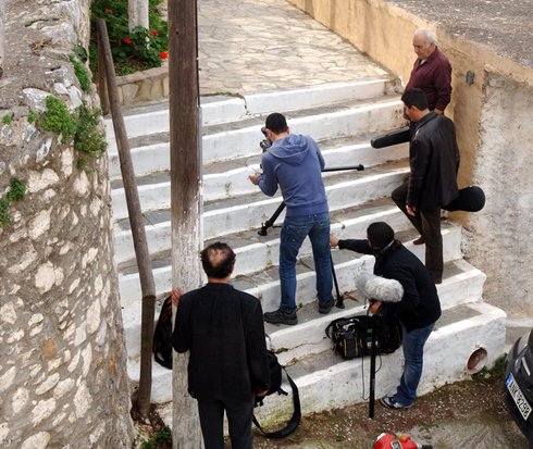 από τα γυρίσματα
