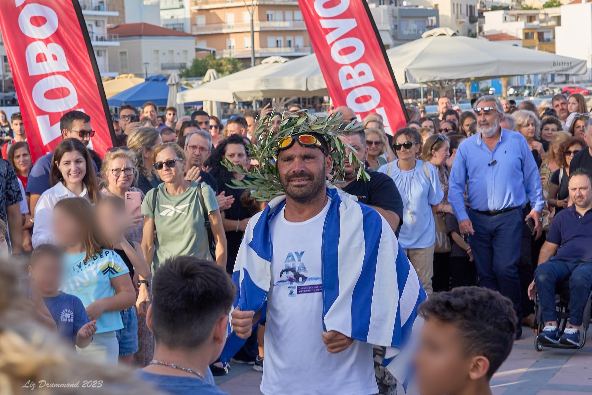 Υποδοχή στη Σητεία του Χαράλαμπου Ταϊγανίδη μετά τα 250 μίλια κολύμβησης