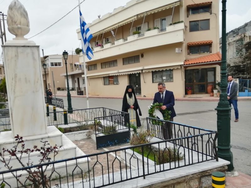 Δήμαρχος Οροπεδίου Λασιθίου μήνυμα για την επέτειο του 1821