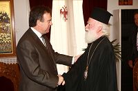 Με τον Αρχιεπίσκοπο Ειρηναίο