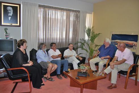 οι πρόεδροι των σωματείων με τον δήμαρχο