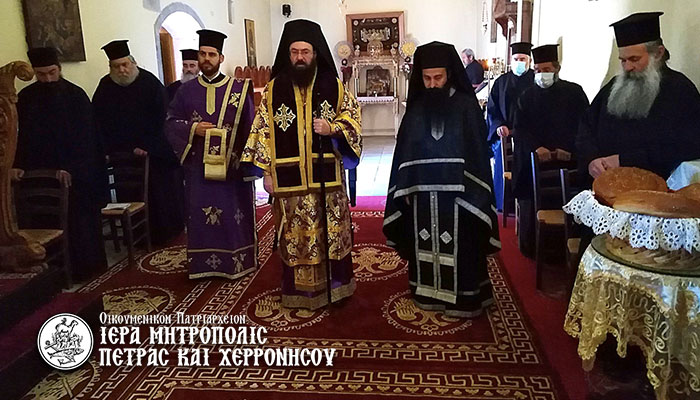  Θεία Λειτουργία των Προηγιασμένων Τιμίων Δώρων στην Ιερά Μονή Κρουσταλλένιας