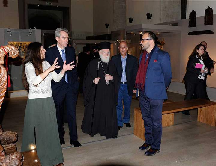 Ο Αμερικανός πρέσβης στο Μουσείο Χριστιανικής Τέχνης
